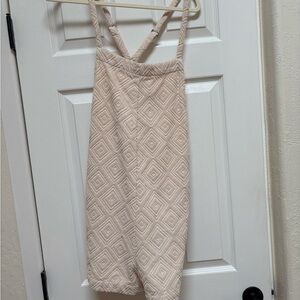 Beige Textured Knit Dress